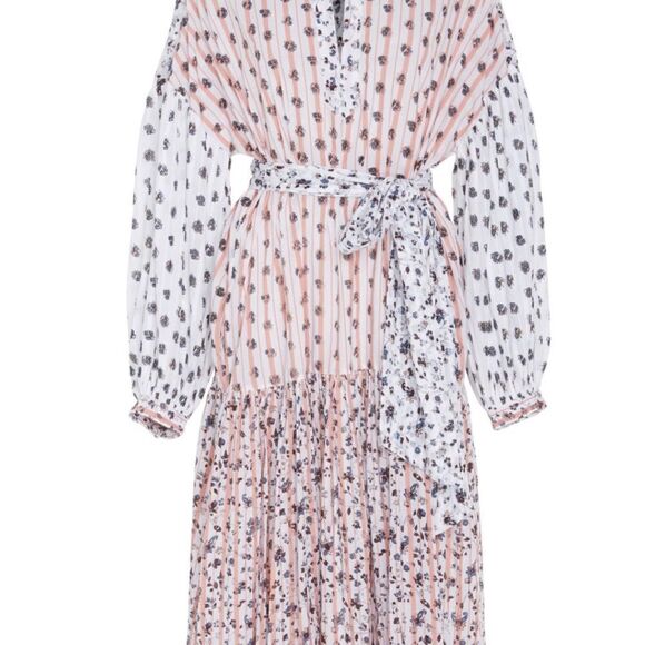 Ulla Johnson Selvi Midi Dress Mixed Floral Print - Picture 2 of 5